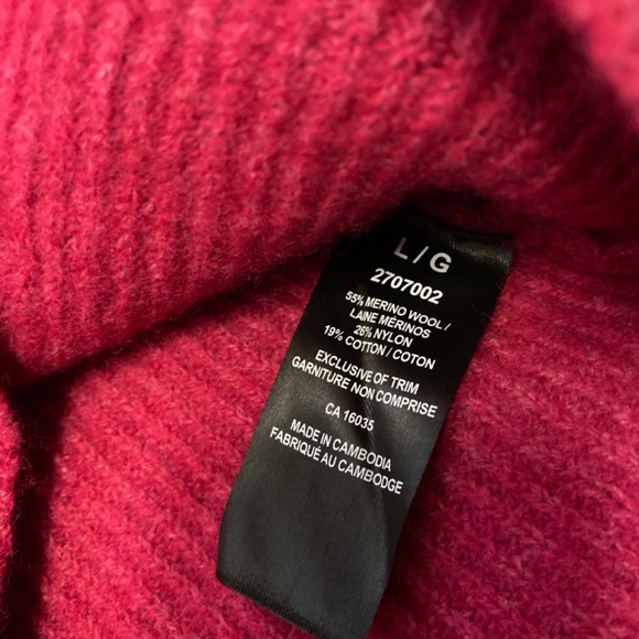 Merino wool Tahari turtleneck  sweater size L - Picture 3 of 3